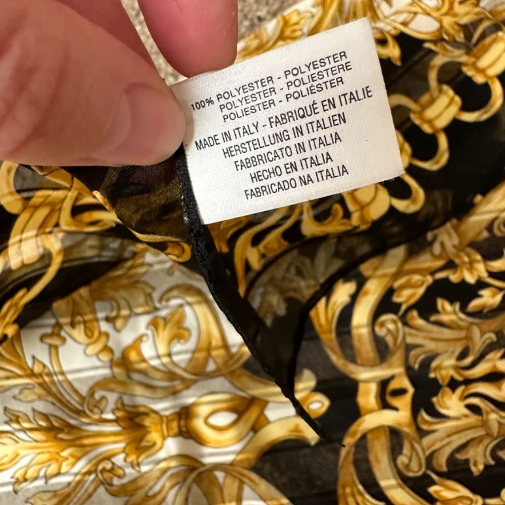 baroque scarf made in Italy - Picture 2 of 4